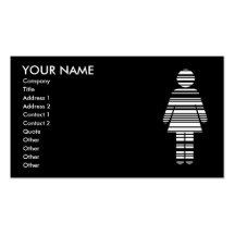 barcode girl : 2-sided : business card