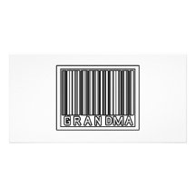 Barcode Grandma Photo Card Template
