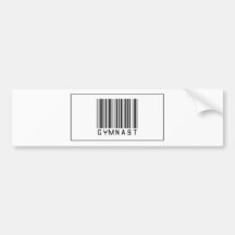 Barcode Gymnast Bumper Stickers
