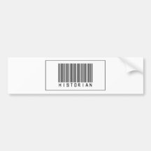 Barcode Historian Bumper Stickers