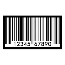 barcode identification business card template