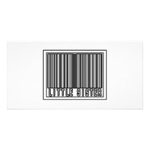 Barcode Little Sister Photo Cards