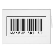 Barcode Makeup Artist Card