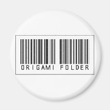 Barcode Origami Folder Magnet