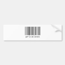 Barcode - Priceless Bumper Stickers