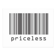 Barcode - Priceless Post Card