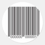 Barcode Round Stickers