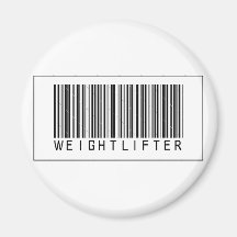 Barcode Weightlifter Magnet