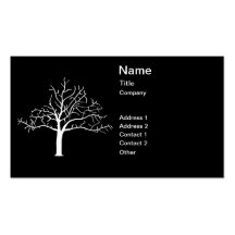 Bare Tree Design Business Card Template