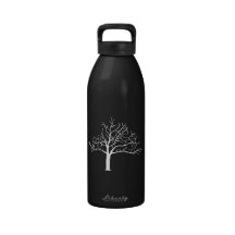 Bare Tree Design Water Bottle