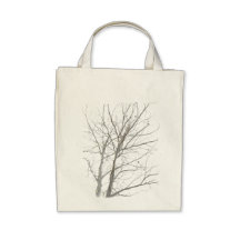 Bare Tree Organic Grocery Tote Bag
