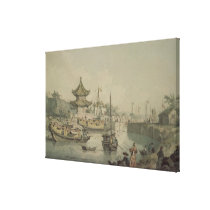Barges of Lord Macartney's Embassy to China canvas prints