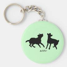 Bark, live, laugh keychains