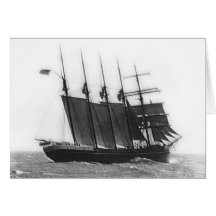 Barkentine Monitor Greeting Card