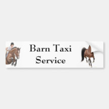 Barn Taxi Service Bumper Sticker