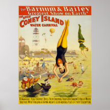 Barnum & Bailey Coney Island Water Carnival Posters
