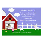 Barnyard Birthday Invitation
