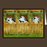 Barnyard Grapevine Season's Greetings Card cards