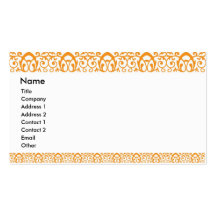 Baroque borders business card templates