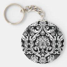 Baroque Damask Keychain