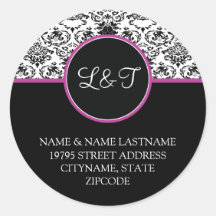 Baroque Elegance Address Label Envelope Seal Stickers