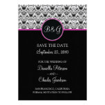 Baroque Elegance Save The Date Announcement (Pink)