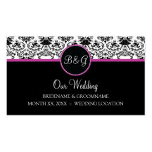 Baroque Elegance Wedding Website Business Cards