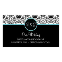 Baroque Elegance Wedding Website Business Cards
