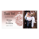 Baroque Flowerball Photo Thank You Customized Photo Card