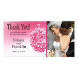 Baroque Flowerball Photo Thank You Custom Photo Card