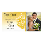 Baroque Flowerball Photo Thank You Personalized Photo Card