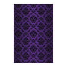 Baroque Purple Victorian Scrapbook Paper Stationery