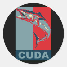 Barracuda Icondized Round Sticker