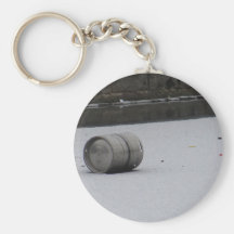 Barrel on ice keychain