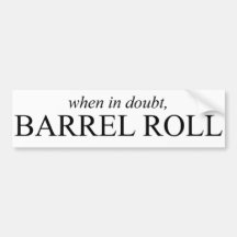 Barrel Roll 7 Bumper Sticker