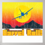 Barrel Roll Retro Canvas Print 2