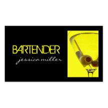 Bartender Business Card