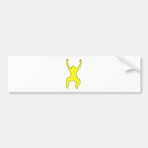 BASE Jumper Silhouette Free Falling Jump Bumper Sticker