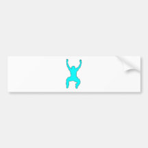 BASE Jumper Silhouette Free Falling Jump Bumper Stickers
