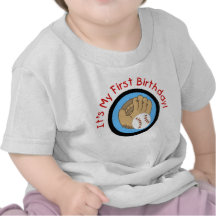 Baseball and Glove 1st Birthday Tshirts and Gifts