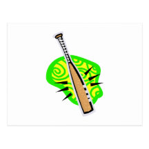 Baseball Bat Post Card
