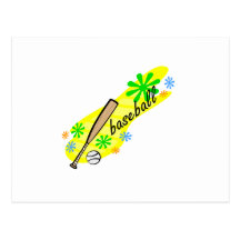 baseball bat postcard