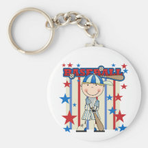 BASEBALL Blonde Boy Tshirts and Gifts Keychain