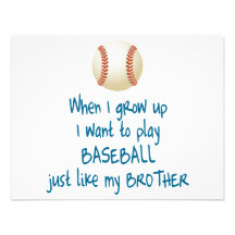 Baseball Brother Personalized Announcement