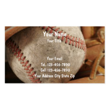 Baseball Business Cards
