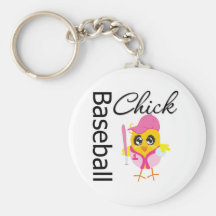 Baseball Chick Keychains