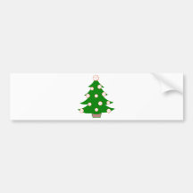 Baseball Christmas Tree Bumper Sticker
