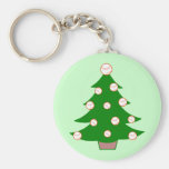 Baseball Christmas Tree Key Chain