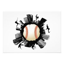 Baseball City Personalized Invites