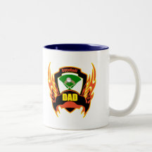 Baseball Dad Fathers Day Gifts Mugs